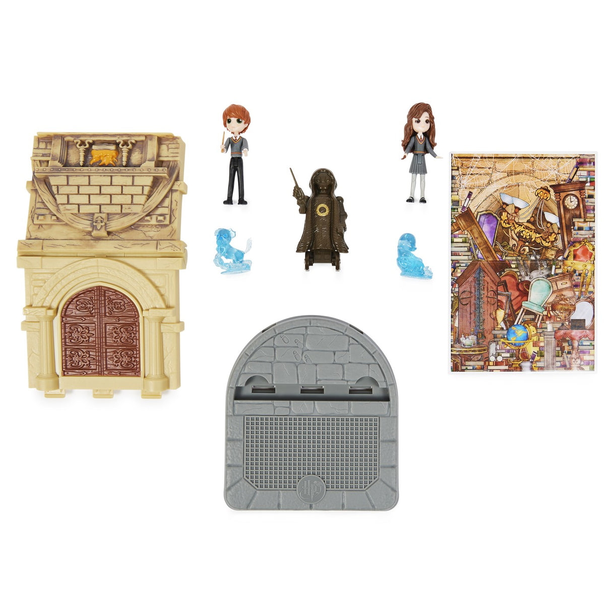 HARRY POTTER WIZARDING WORLD MAGICAL MINIS SET 2 FIGURINE RON WISLEAY SI HERMIONE GRANGER