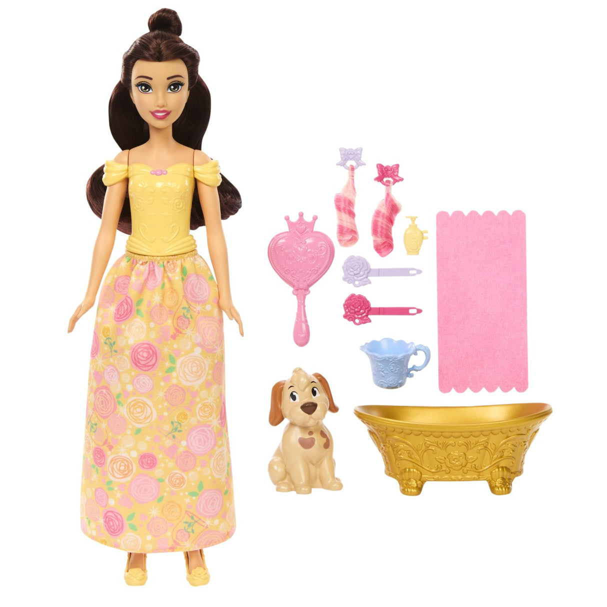 DISNEY PRINCESS PAPUSA BELLA CU CATEL SI ACCESORII