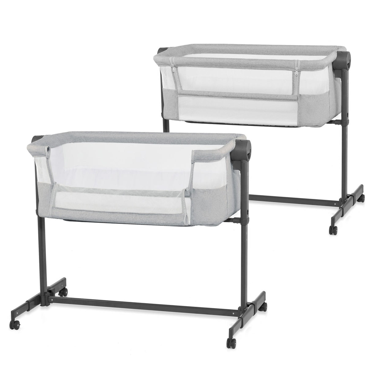 PATUT CO-SLEEPER KINDERKRAFT NESTEE UP 2, GRI DESCHIS
