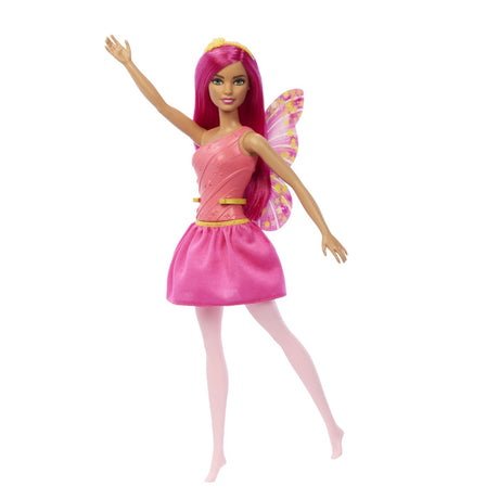 BARBIE PAPUSA BARBIE ZANA CU PAR SI TINUTA ROZ
