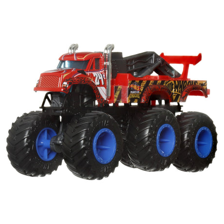 HOT WHEELS MONSTER TRUCK BIG RIGS MASINUTA METALICA CU 6 ROTI THE 909 SCARA 1:64