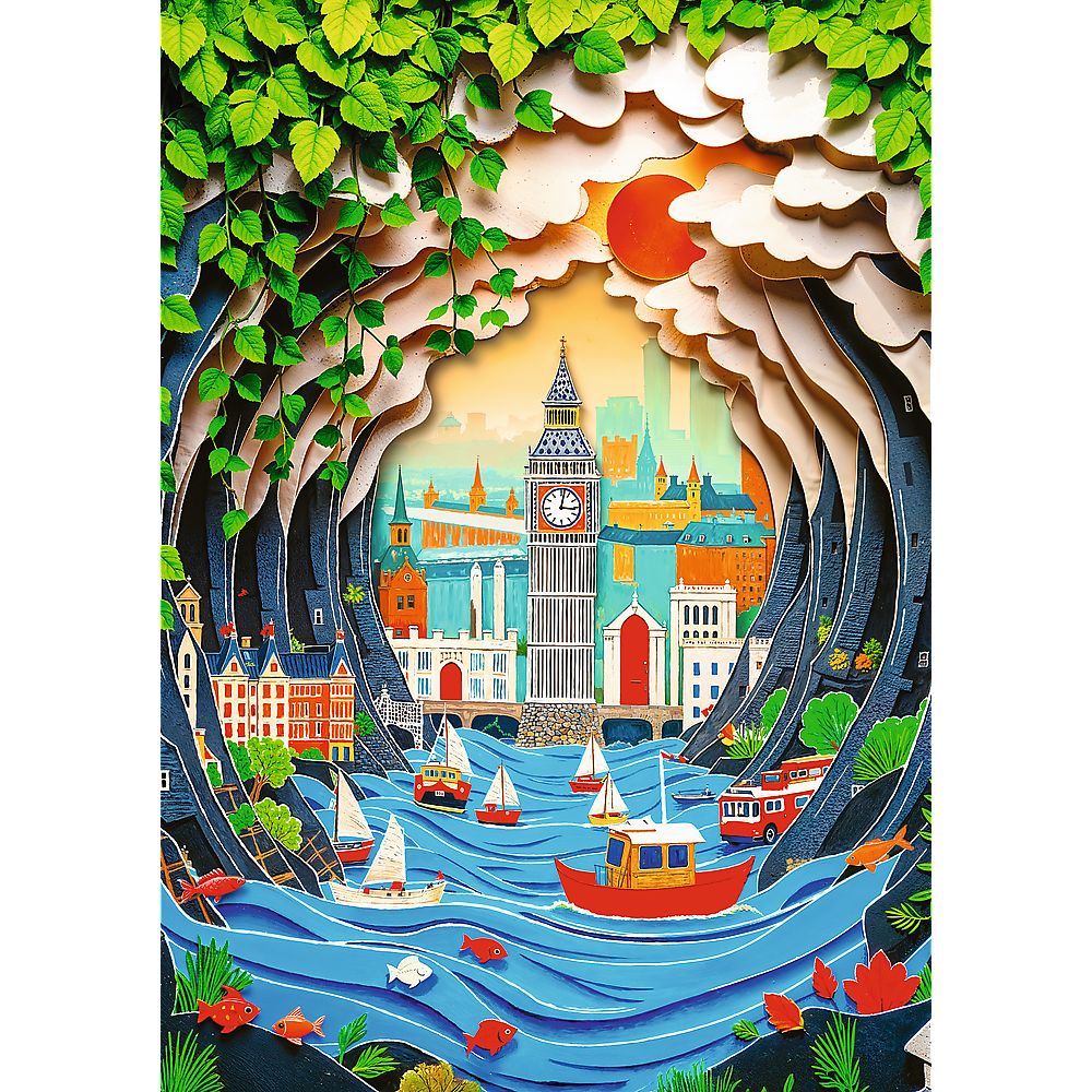 PUZZLE TREFL 1000 EDITIA ANIVERSARA 40 DE ANI 3D LONDRA