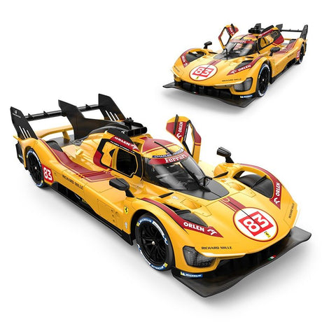 MASINA CU TELECOMANDA FERRARI 499P N83 GALBEN SCARA 1 LA 14