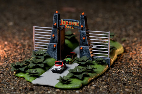 JADA JURASSIC PARK SCENA NANO CU 2 VEHICULE METALICE