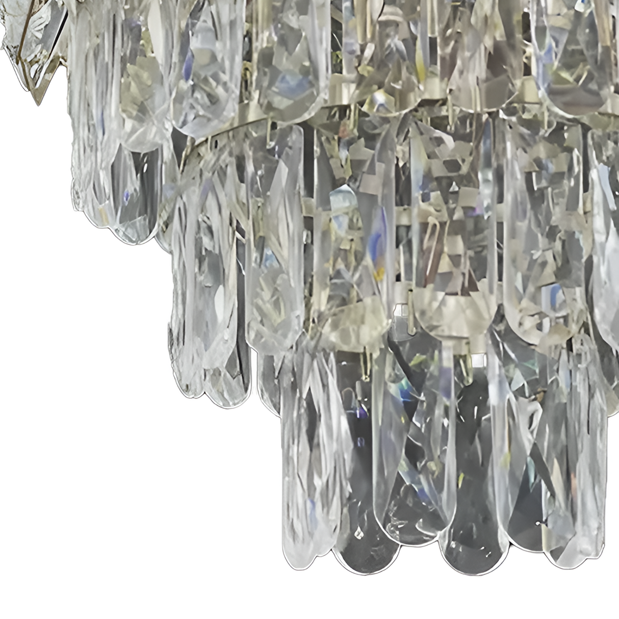 Candelabru Cristal Windsor Petito 3Xe27, Diametru 30Cm, Crom Lucios - vivimall.ro