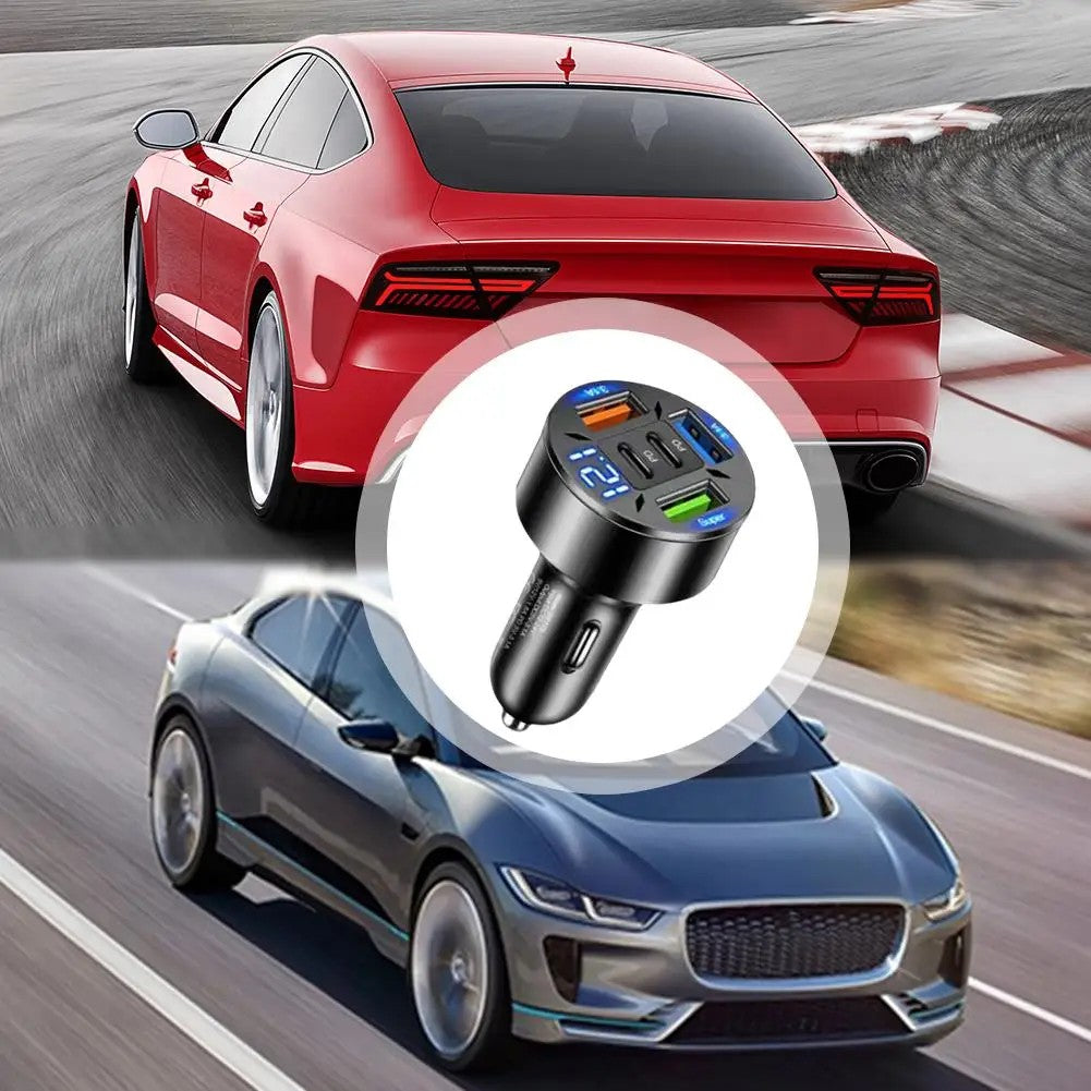 Încărcător auto 5 în 1 | PowerDrive - vivimall.ro