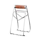 Clema pentru Boluri, Vivimall, Anti-Alunecare, din Otel Inoxidabil, Extindere, pentru Oale, Tigai, de Uz Casnic, Rezistent la Temperaturi Inalte, 19.5x9.8x8 cm, Maner Maro, Gri - vivimall.ro