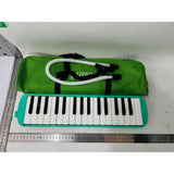 Muzicuta Melodica 32 Clape, Vivimall, din ABS, pentru Incepatori, 45 x 13 x 7 cm, Include Husa si Suflator, Verde - vivimall.ro