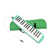 Muzicuta Melodica 32 Clape, Vivimall, din ABS, pentru Incepatori, 45 x 13 x 7 cm, Include Husa si Suflator, Verde - vivimall.ro