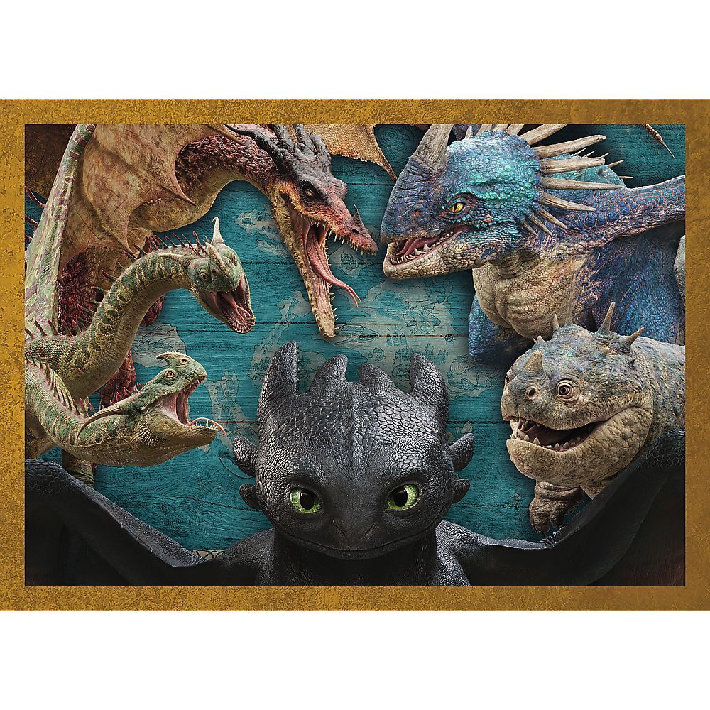 PUZZLE TREFL 4IN1 CUM SA ITI DRESEZI DRAGONUL ZILELE DRAGONULUI