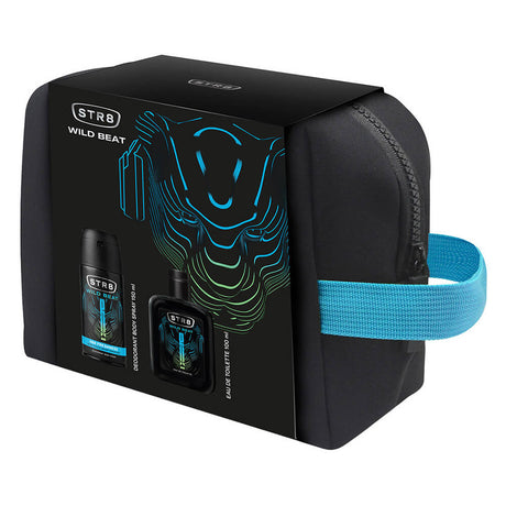 Set Cadou STR8 Wild Beat Deo Spray 150ml + EDT 100ml + Beauty Bag