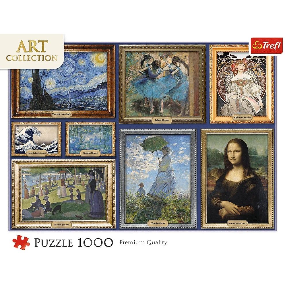 PUZZLE TREFL 1000 ART COLLECTION O COLECTIE DE CAPODOPERE DE ARTA