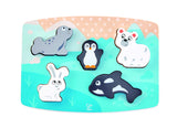 HAPE PUZZLE TACTIL - ANIMALELE POLARE