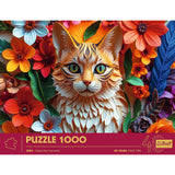 PUZZLE TREFL 1000 EDITIA ANIVERSARA 40 DE ANI 3D PISICA