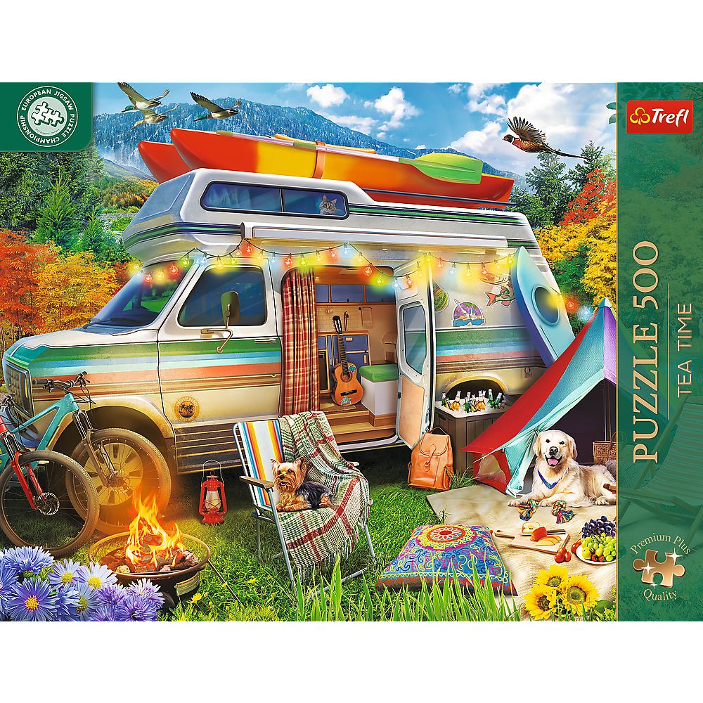 PUZZLE TREFL 500 PREMIUM PLUS TEA TIME CAMPIONATUL EUROPEAN RULOTA