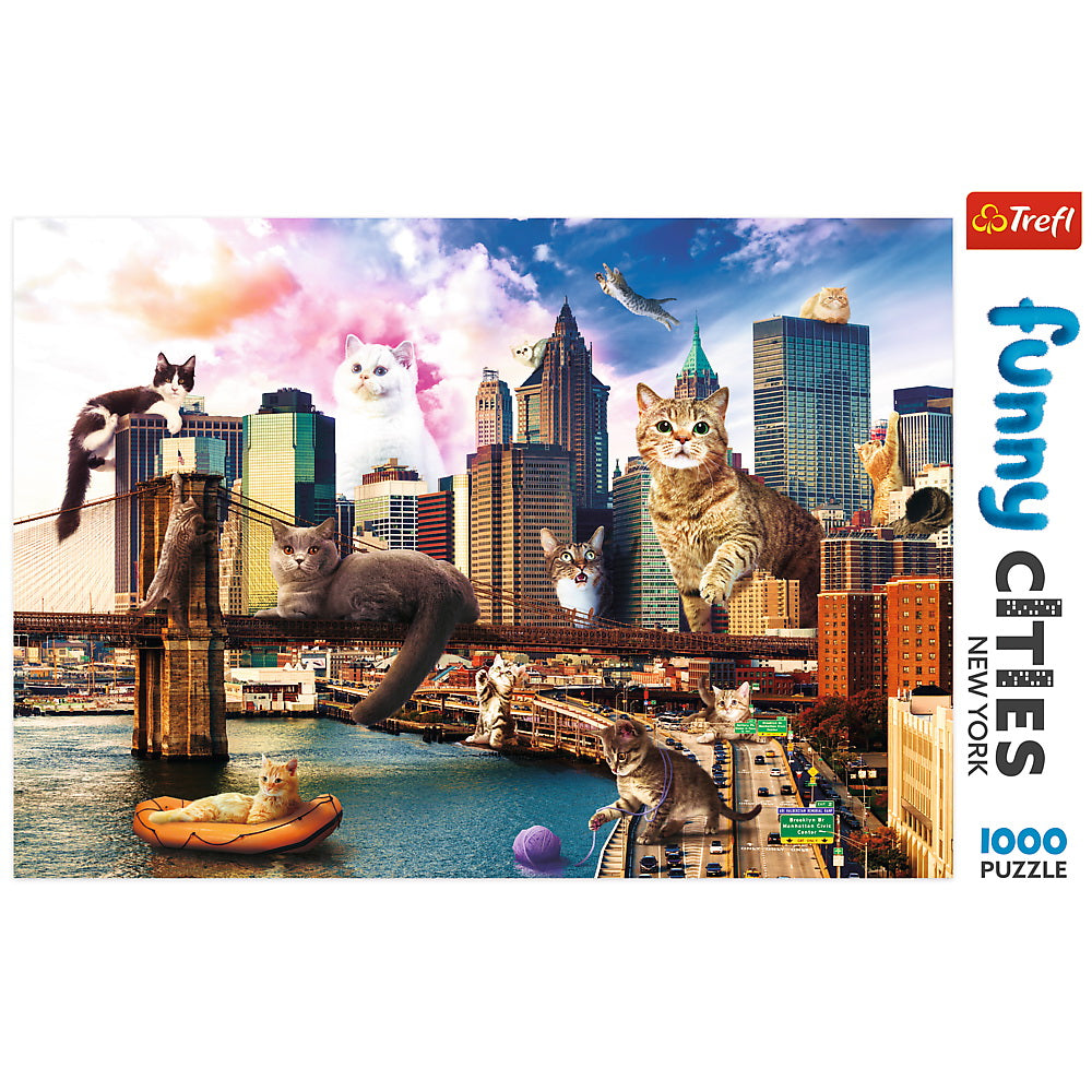 PUZZLE TREFL 1000 PISICUTE LA NEW YORK