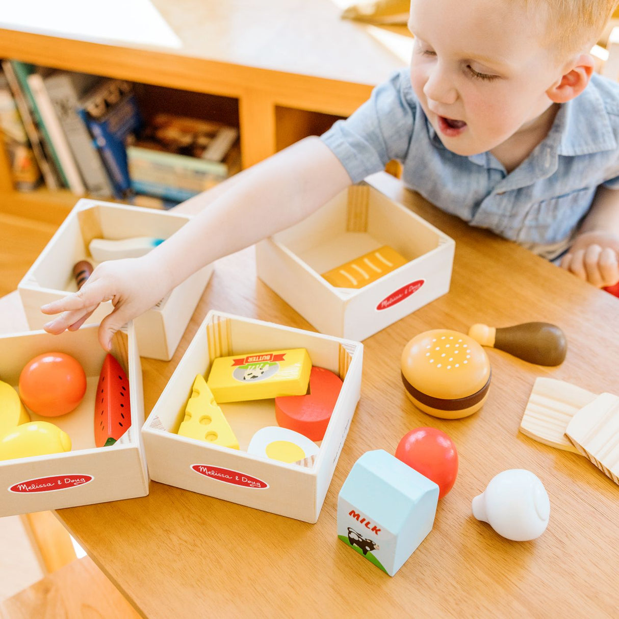 MELISSA SI DOUG SET DE JOACA DIN LEMN PRODUSE ALIMENTARE