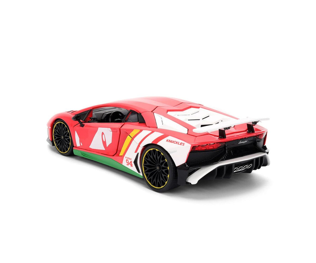 JADA SONIC ARICIUL SET FIGURINA SONIC SI MASINUTA METALICA LAMBORGHINI AVENTADOR SV SCARA 1 LA 24