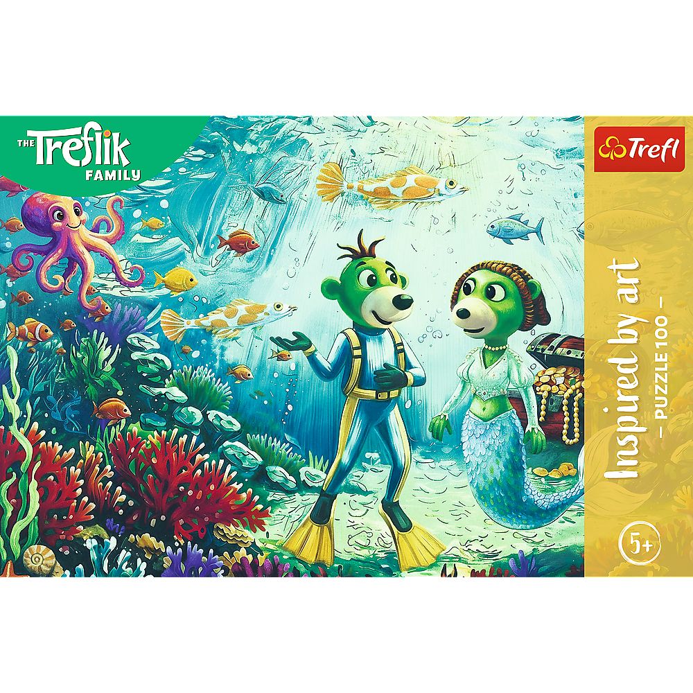 PUZZLE TREFL 100 FAMILIA TREFLIK INSPIRAT DE ARTA MAGIA ADANCURILOR