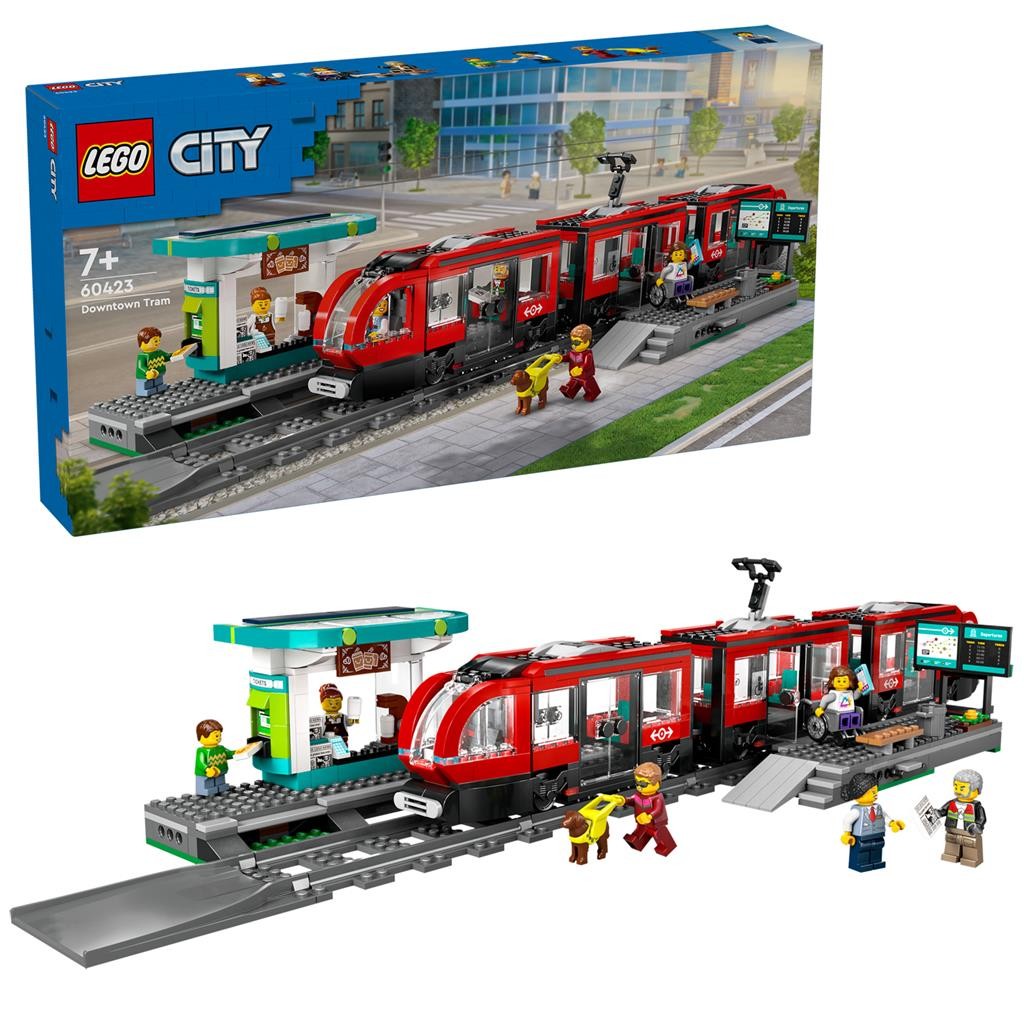LEGO CITY TRAINS STATIE SI TRAMVAI IN CENTRUL ORASULUI 60423