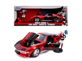 MASINUTA DIN METAL HARLEY QUINN 1969 CHEVY CORVETTE SCARA 1:24