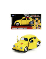 JADA TRANSFORMERS MASINUTA METALICA BUMBLEBEE VOLKSWAGEN BEETLE SCARA 1 LA 32