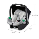 SCOICA AUTO I-SIZE, 40-75 CM, KINDERKRAFT MINK PRO, GREY