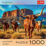 PUZZLE TREFL 1000 COLECTIA SUA LONGHORNS POSTER INCLUS