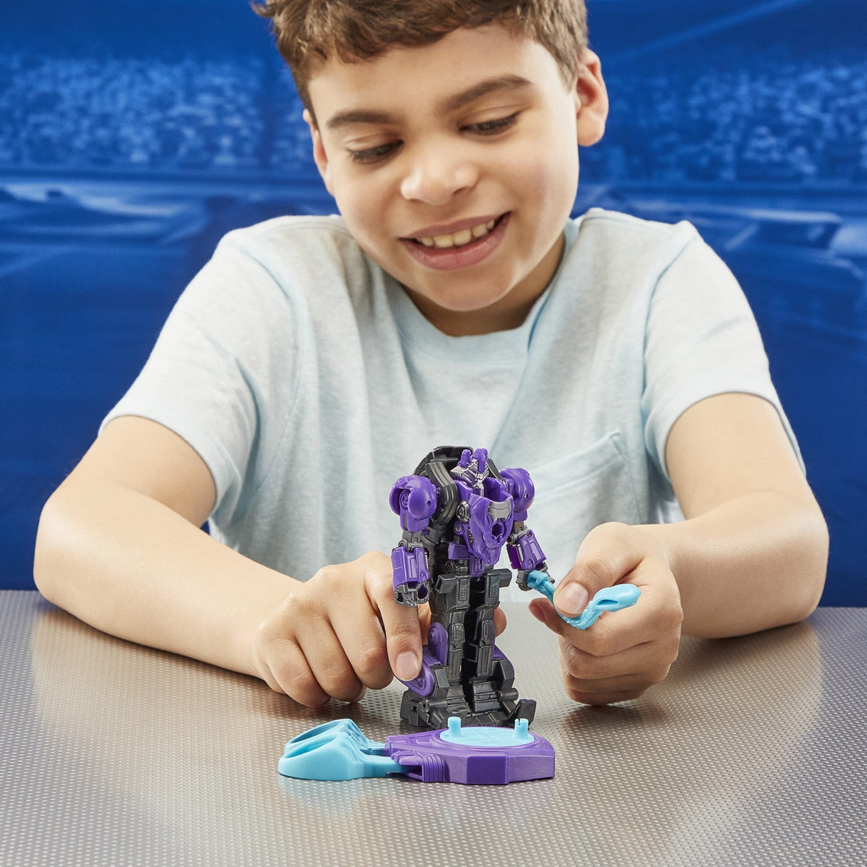 TRANSFORMERS ONE ROBOT BATTLERS FIGURINA ALPHA TRION 11.5CM