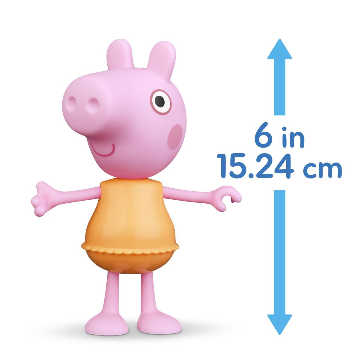 PEPPA PIG SET TINUTA DE PRIMAVARA CU FIGURINA PEPPA SI ACCESORII 15CM