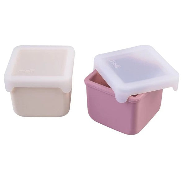 SET 2 RECIPIENTE SILICON, MELII, BLUSH BERRY