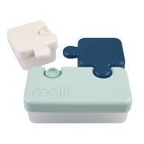 RECIPIENT HRANA BEBE MODEL PUZZLE, MELII LUXE, BLEUMARIN IVOIRE MENTA