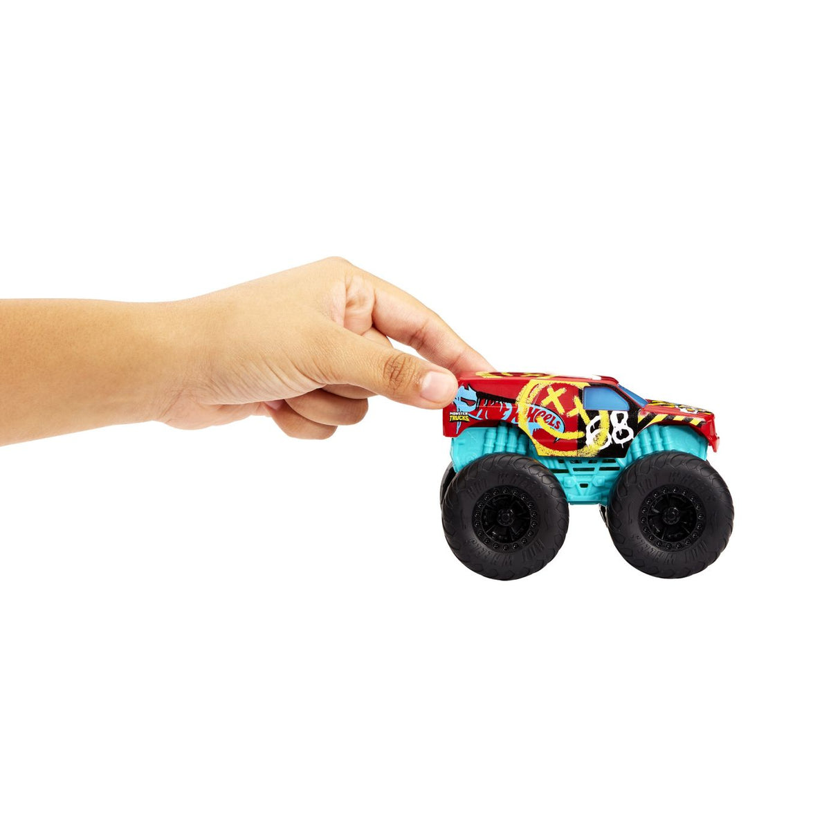 HOT WHEELS MONSTER TRUCK ROARIN WRECKERS DEMO DERBY CU FUNCTII SI SUNETE SCARA  1:43