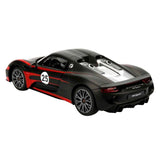 MASINA CU TELECOMANDA PORSCHE 918 SPYDER WEISSACH NEGRU SCARA 1 LA 14