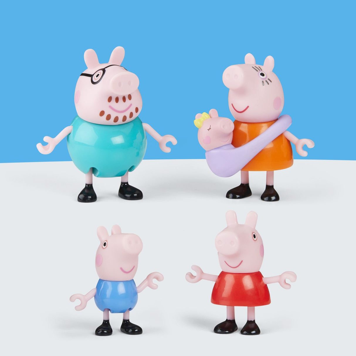 PEPPA PIG SET 5 FIGURINE FAMILIA PEPPA