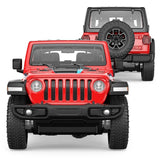 MASINUTA METALICA JEEP WRANGLER RUBICON 4XE ROSU SCARA 1 LA 24