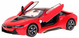 MASINUTA METALICA BMW I8 ROSU SCARA 1 LA 24