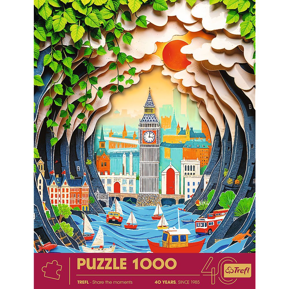 PUZZLE TREFL 1000 EDITIA ANIVERSARA 40 DE ANI 3D LONDRA