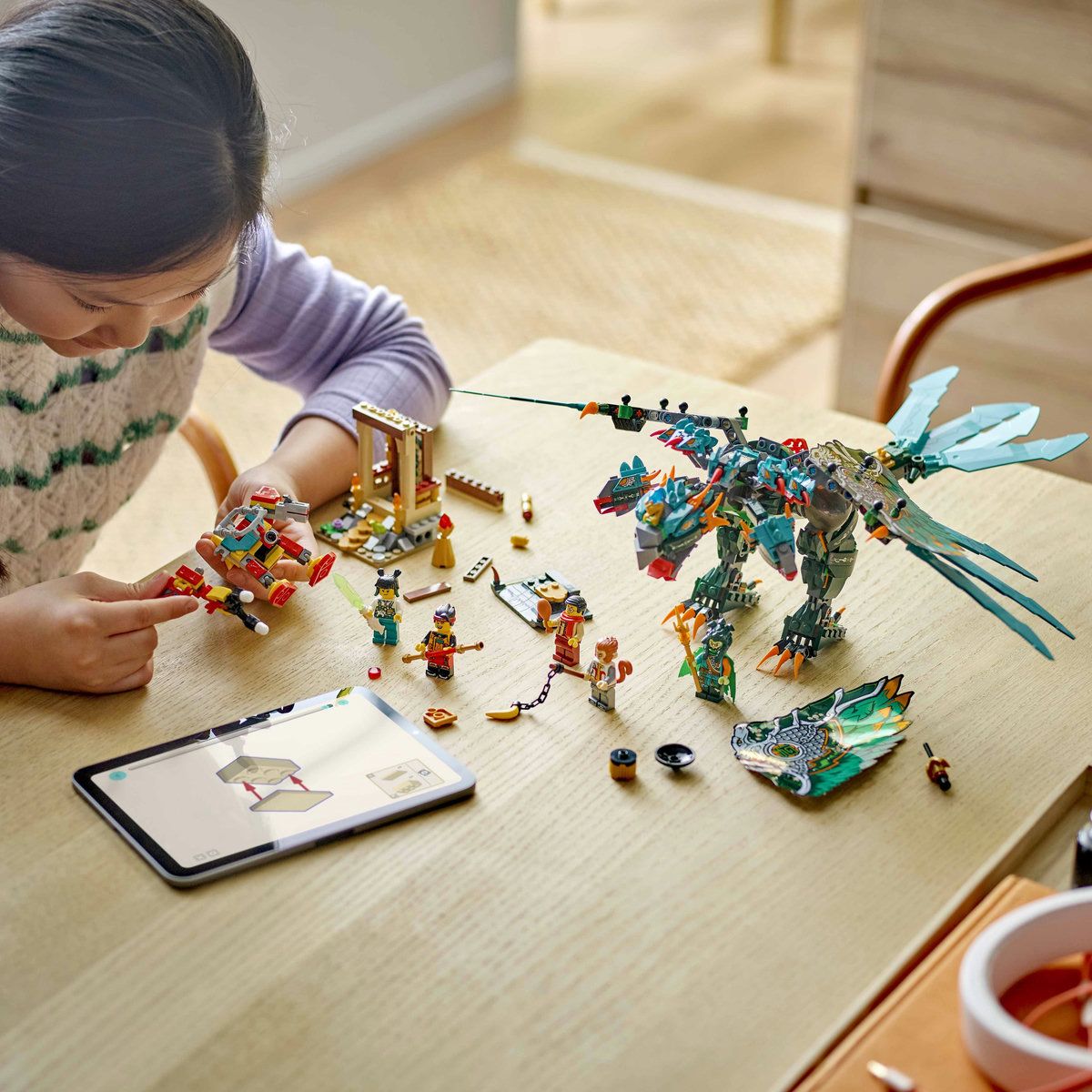 LEGO MONKIE KID BESTIA CU NOUA CAPETE 80056
