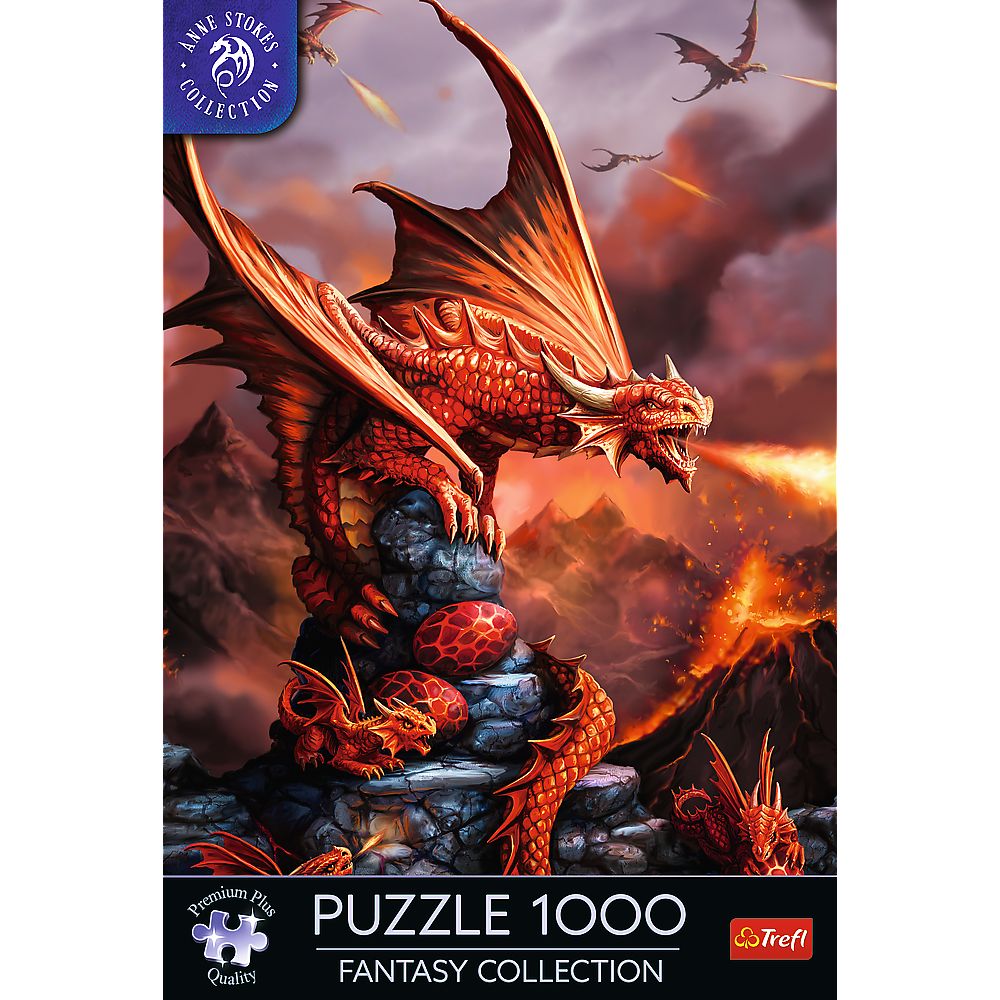 PUZZLE TREFL 1000 PREMIUM PLUS COLECTIA FANTASY DRAGON DE FOC