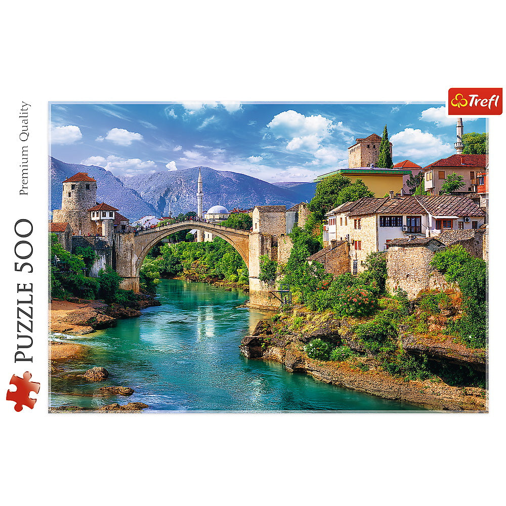 PUZZLE TREFL 500 POD VECHI MOSTAR BOSNIA