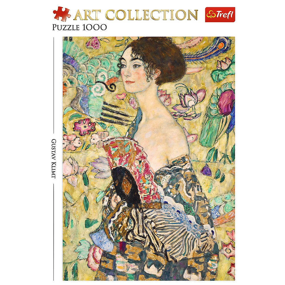 PUZZLE TREFL 1000 ART COLLECTION GUSTAV KLIMT DOAMNA CU EVANTAI