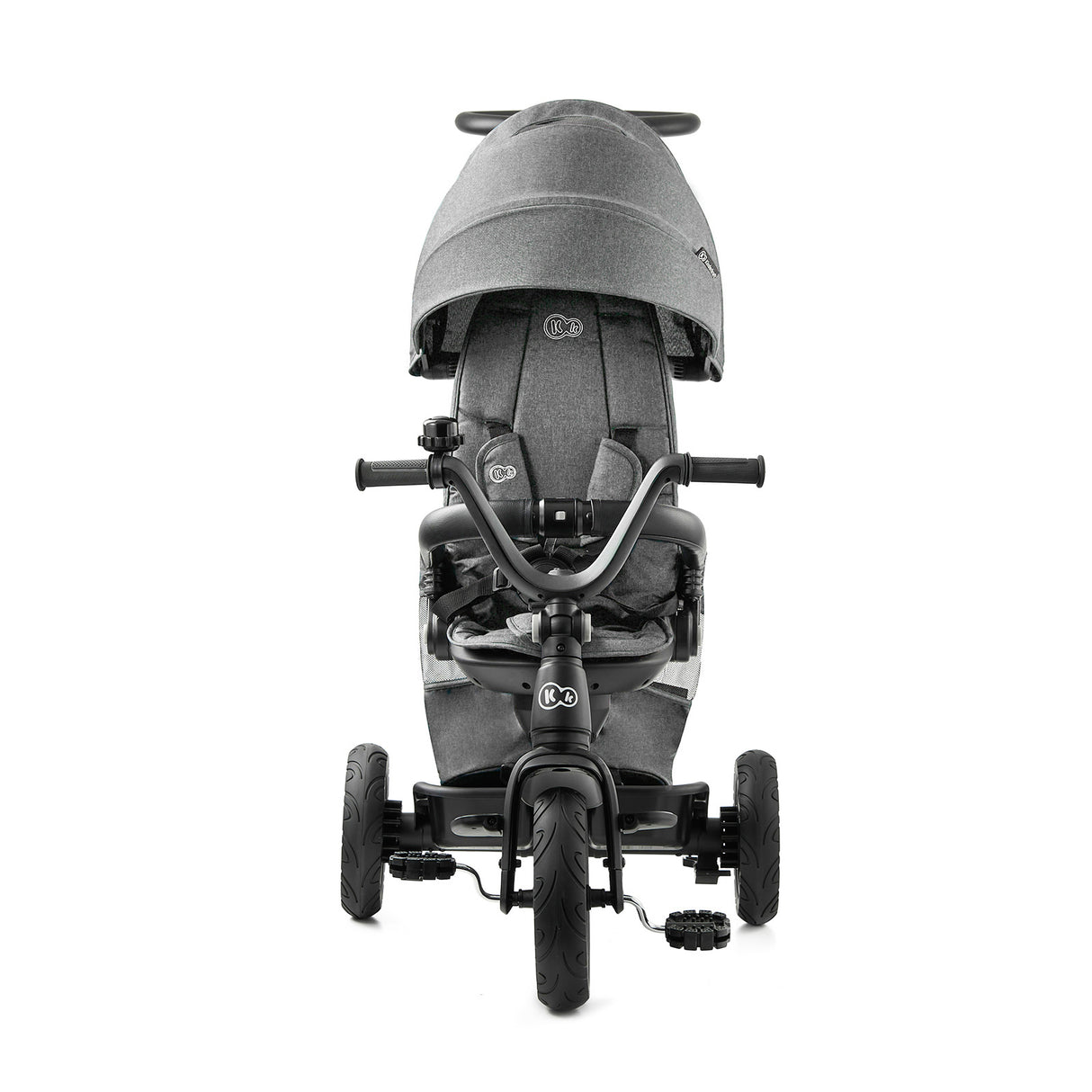 TRICICLETA KINDERKRAFT EASYTWIST, PLATINUM GREY
