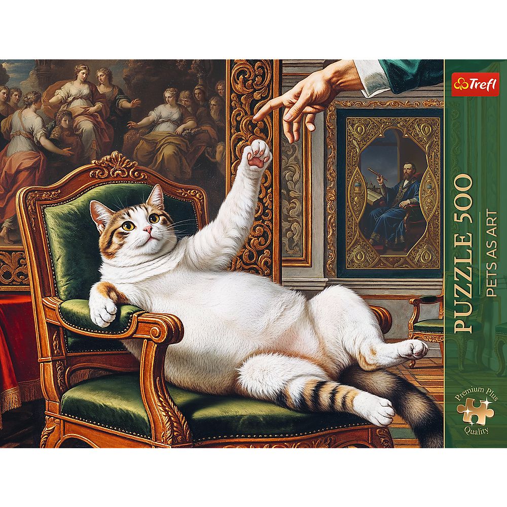 PUZZLE TREFL 500 PREMIUM PLUS PETS AS ART MAJESTATEA SA PUFOASA