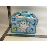 Geantă Frigorifică, Vivimall, cu Desene Animate 3D, Portabilă pentru Copii, de Prânz, din Pânză Oxford, 23x13x19 cm, Model Elefantel, Albastru - vivimall.ro