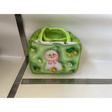 Geantă Frigorifică, Vivimall, cu Desene Animate 3D, Portabilă pentru Copii, de Prânz, din Pânză Oxford, 23x13x19 cm, Model Ratusca, Verde - vivimall.ro