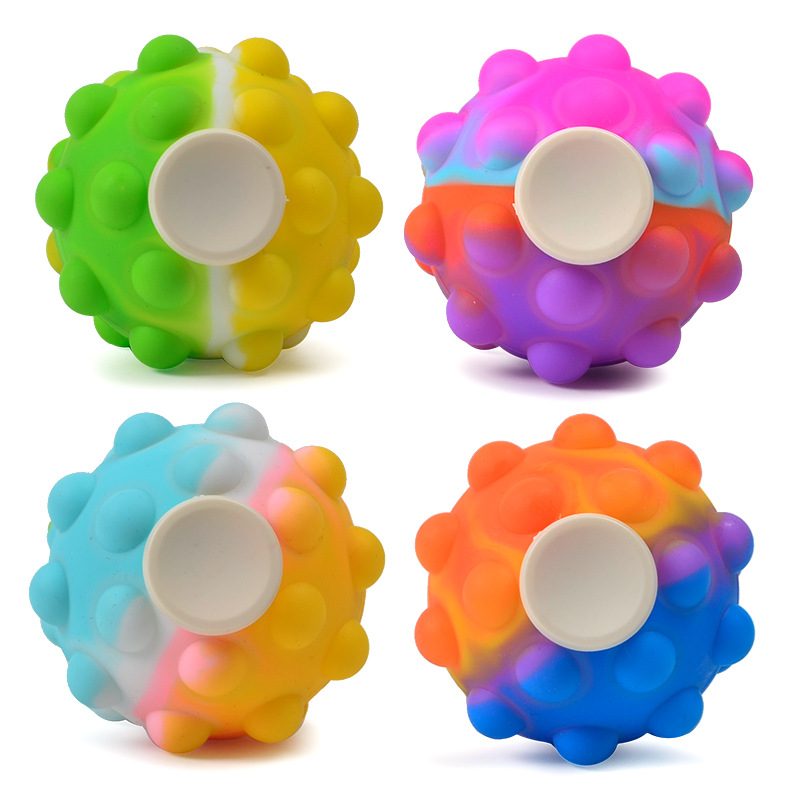 Pachet jucărie Fidget Spinner Pop It 3D Flippy model galben, 40 g, vedere de ansamblu