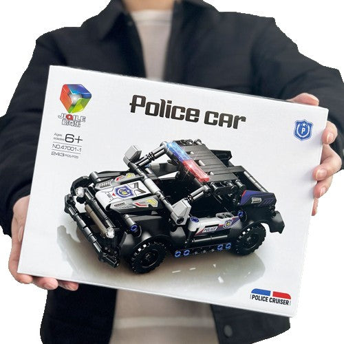 Set De Constructie Masina De Politie, 28X21Cm, 243 De Piese, 6 Ani