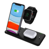 Stație încărcare wireless 15W FastCharge în poziție deschisă, vedere din spate