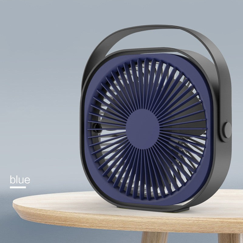Mini Ventilator Pentru Birou Cu Usb, Rotire 360 Grade, 3 Viteze, 4000 Ma, 13.5 X 12,8 - vivimall.ro
